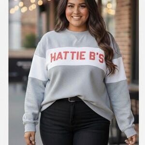 Hattie B's ColorBlock Sweatshirt XXXL 3X Nashville Hot Chicken Retro 90s Style
